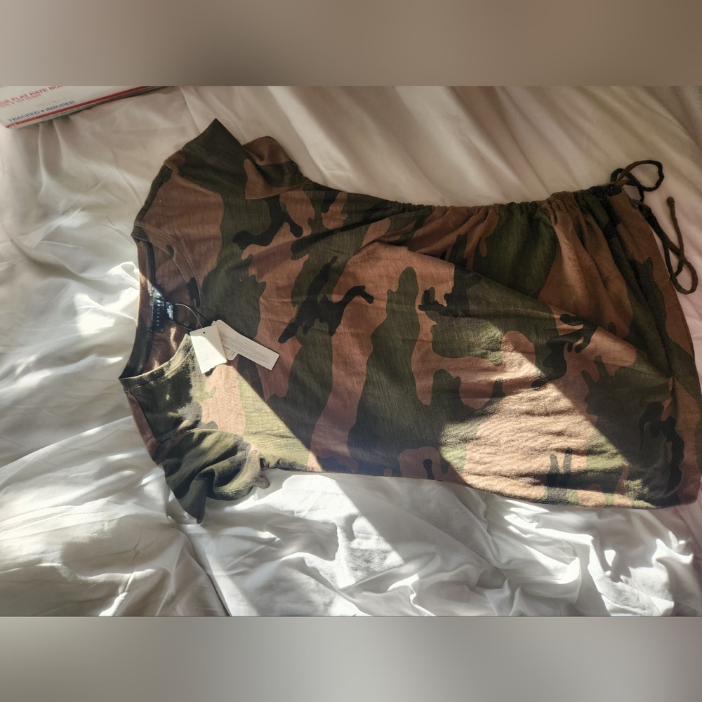 Camouflage Shirt Dress Sanctuary